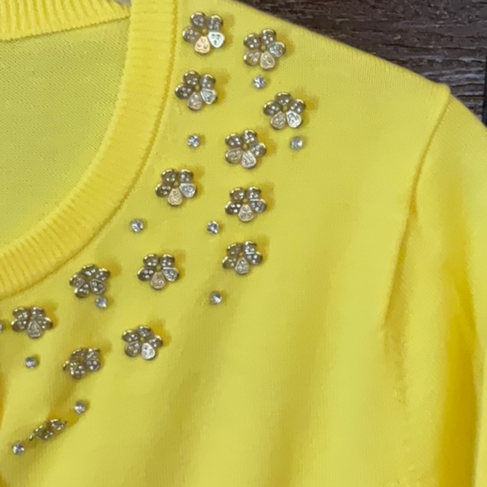 NEW, NEVER WORN, LAND’S END EMBELLISHED SWEATER - Picture 5 of 8